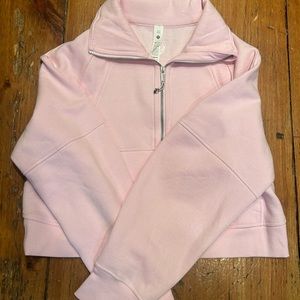 Lululemon, new w/o tags.Scuba oversized funnel half zip, xs/s, Meadowsweet pink